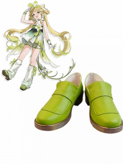 Wuthering Waves Verina Cosplay Shoes Green Shoes
