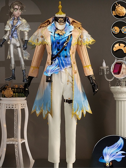 Identity V Mercenary Naib Subedar Cosplay Costume Cabinet of Curiosities Costume Fullset
