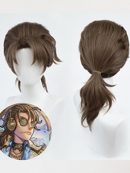 Identity V Mercenary Naib Subedar Cosplay Wig Cabinet of Curiosities Costume Brown Wig