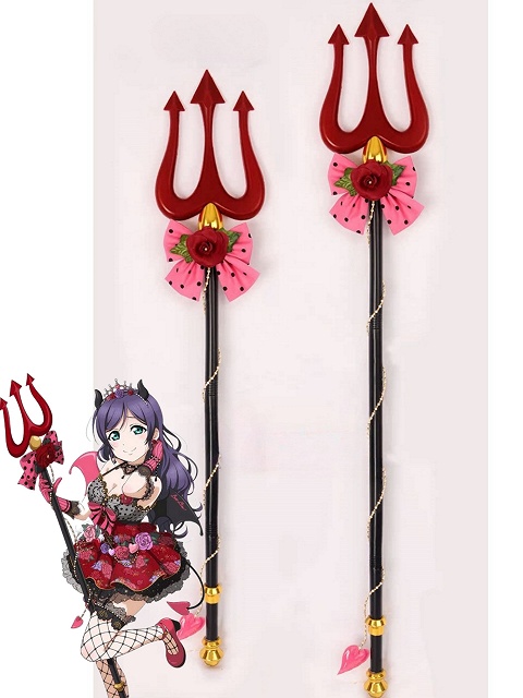 Love Live! School Idol Nico Yazawa/Nozomi Tojo Cosplay Props Little Devil Trident 