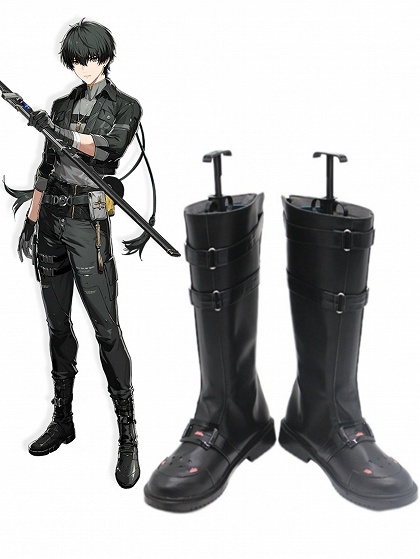 Wuthering Waves Male Rover Cosplay Shoes Black Boots