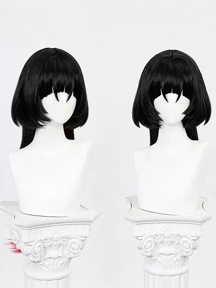 Zenless Zone Zero Jane Doe Cosplay Wig Black and Red Ombre Hair Color Wig