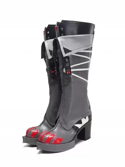 Zenless Zone Zero Jane Doe Cosplay Shoes Dark Grey Boots