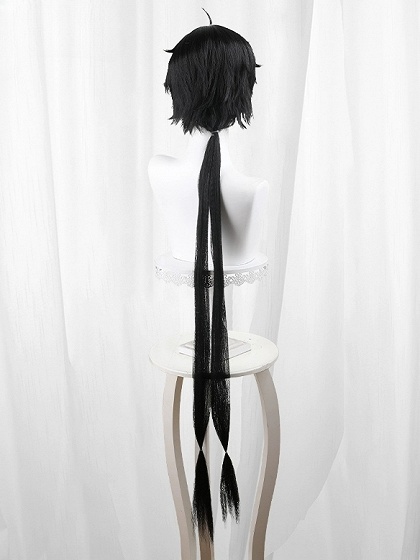 Wuthering Waves Male Rover Black Cosplay Wig