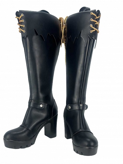 Identity V Composer Frederick Kreiburg Cosplay Shoes Phantom Sail Costume Black Boots