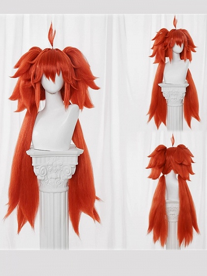 Zenless Zone Zero Koleda Belobog Cosplay Wig Orange Long Wig