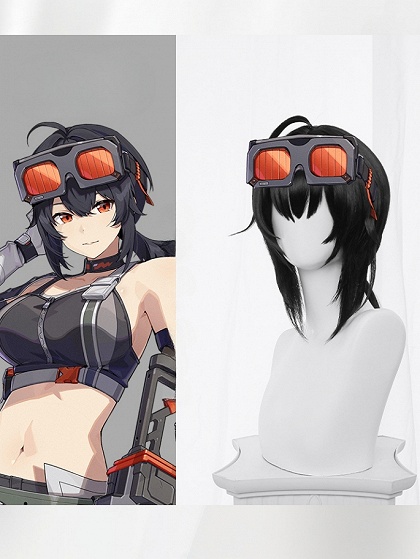 Zenless Zone Zero Grace Howard Cosplay Black Wig
