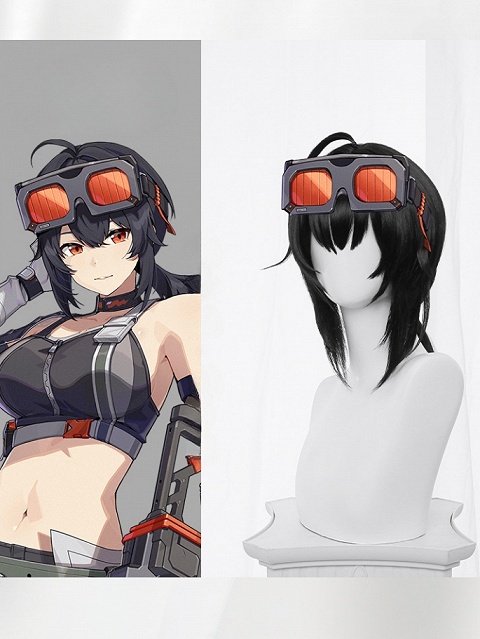 Zenless Zone Zero Grace Howard Cosplay Black Wig
