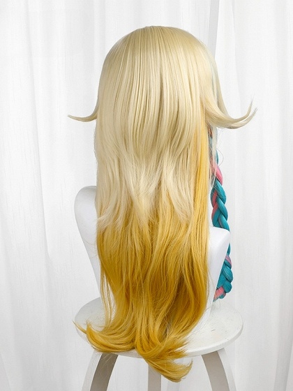 Genshin Impact Xilonen Blonde Ombre Hair Color Cosplay Wig