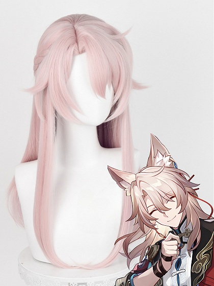 Honkai: Star Rail Jiaoqiu Cosplay Wig Pink Wig