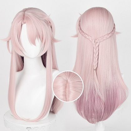 Honkai: Star Rail Jiaoqiu Cosplay Wig Pink Wig