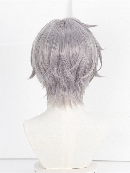 Honkai: Star Rail Moze Silver Gray Cosplay Short Wig