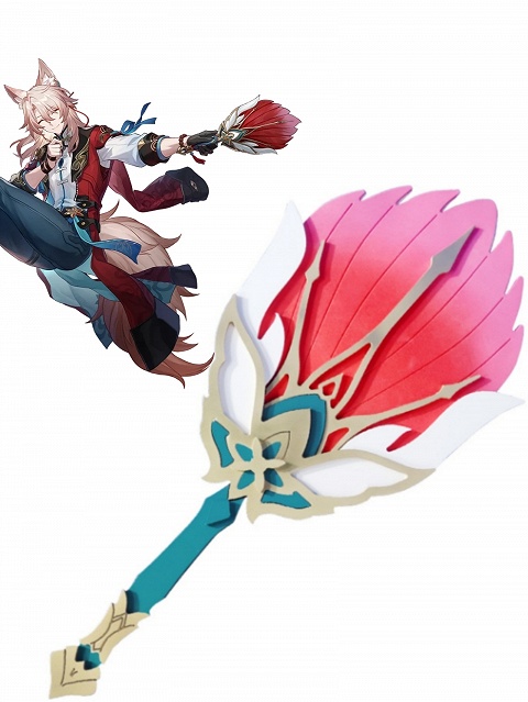 Honkai: Star Rail Jiaoqiu Cosplay Props PVC Fan