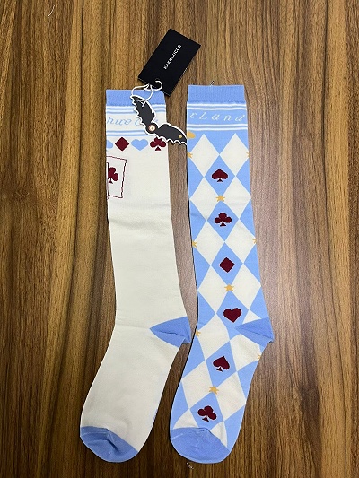 Kakkoiicos Alice Lolita Asymmetric Design Stockings