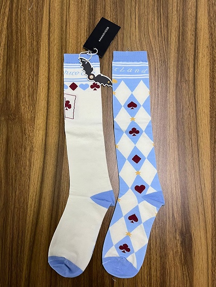 Kakkoiicos Alice Lolita Asymmetric Design Stockings